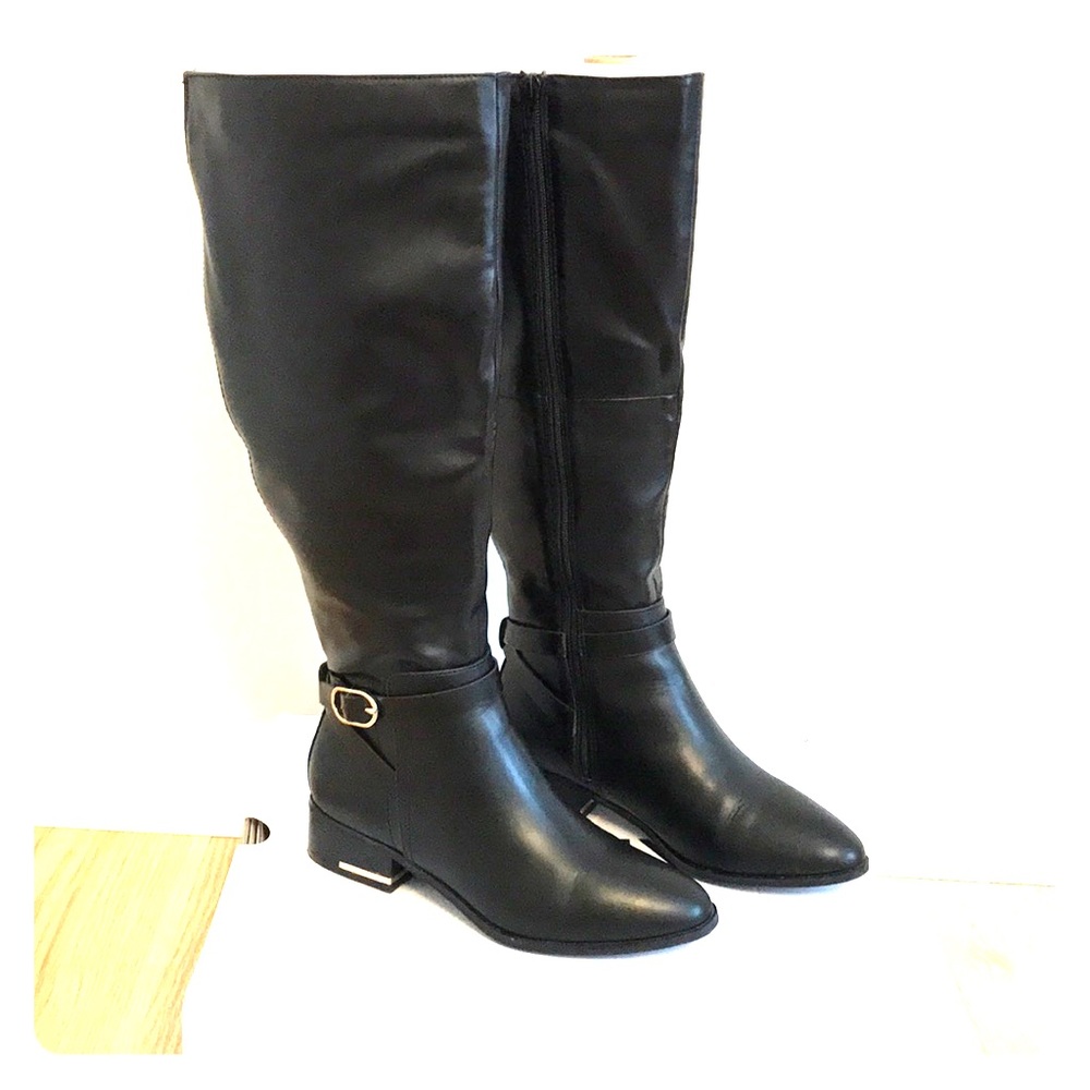NEW! ALDO Wide Calf Black Knee High Boots